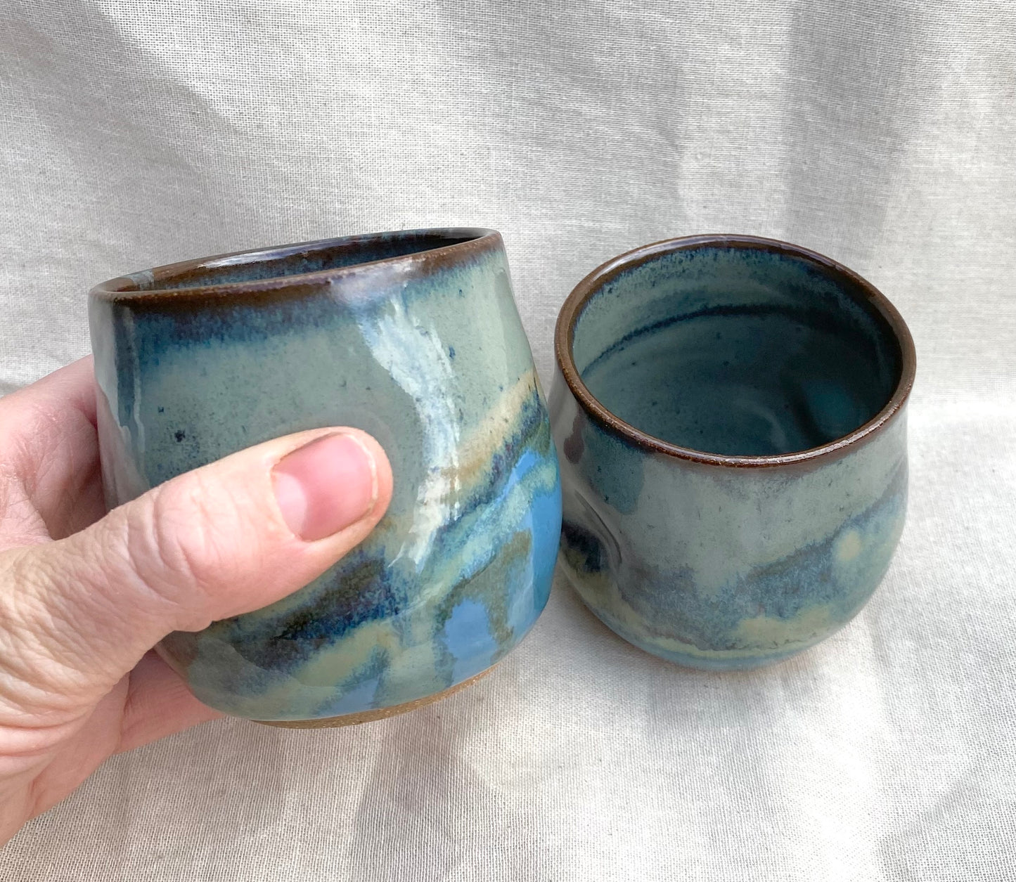 Set of two Tumblers -blue variations