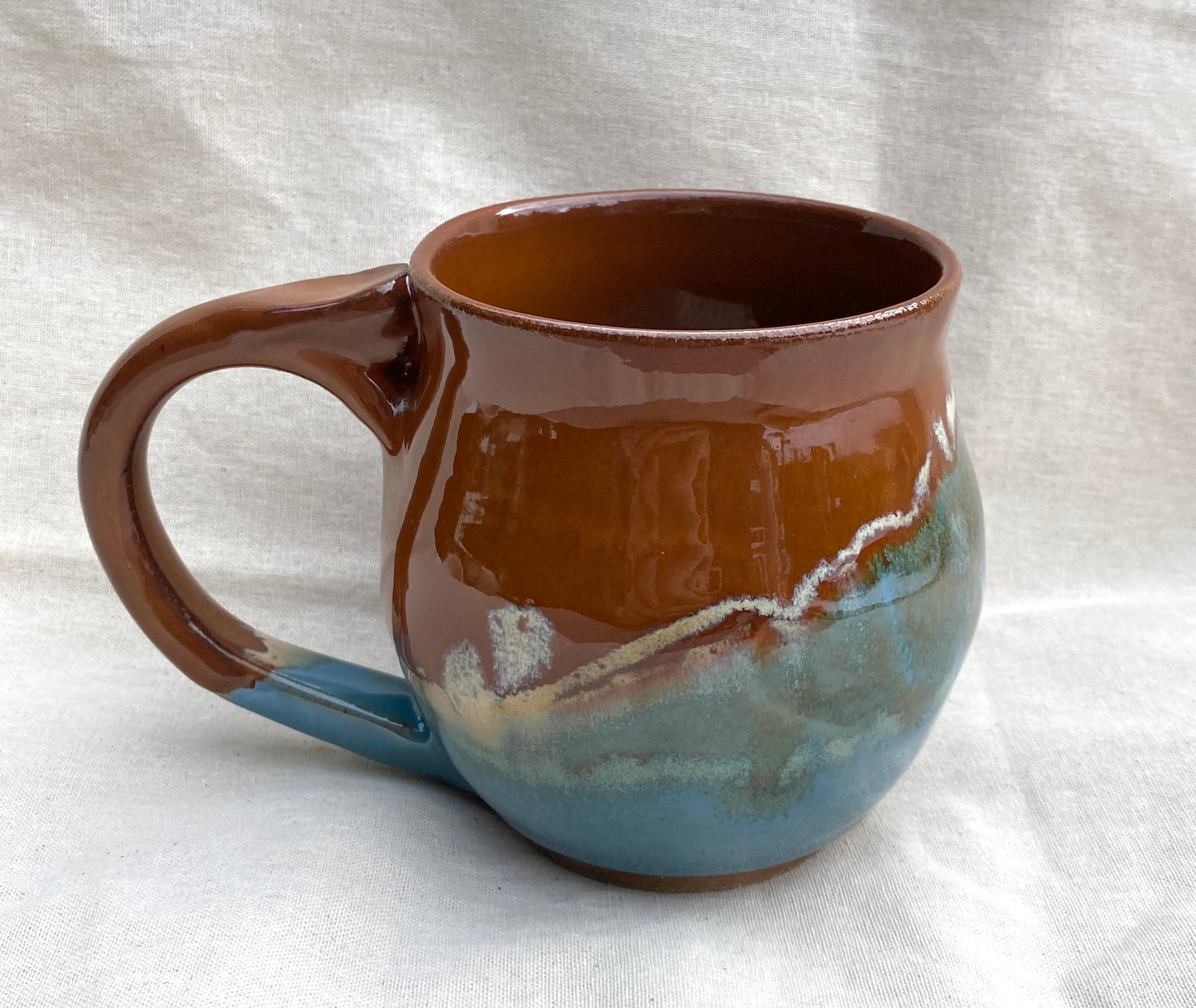 Large Mug -blue & autumn