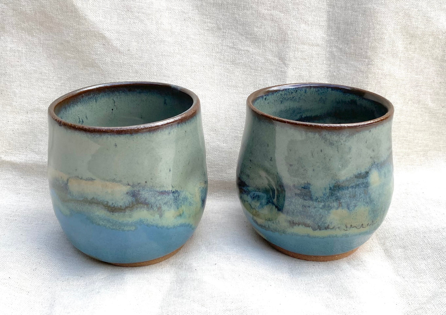 Set of two Tumblers -blue variations