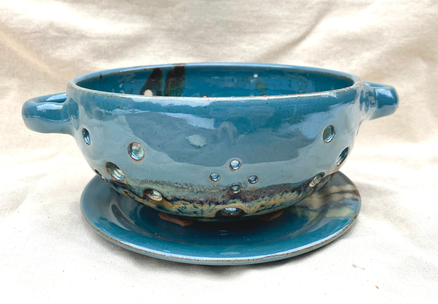 Colander/ Berry Bowl - blue variations