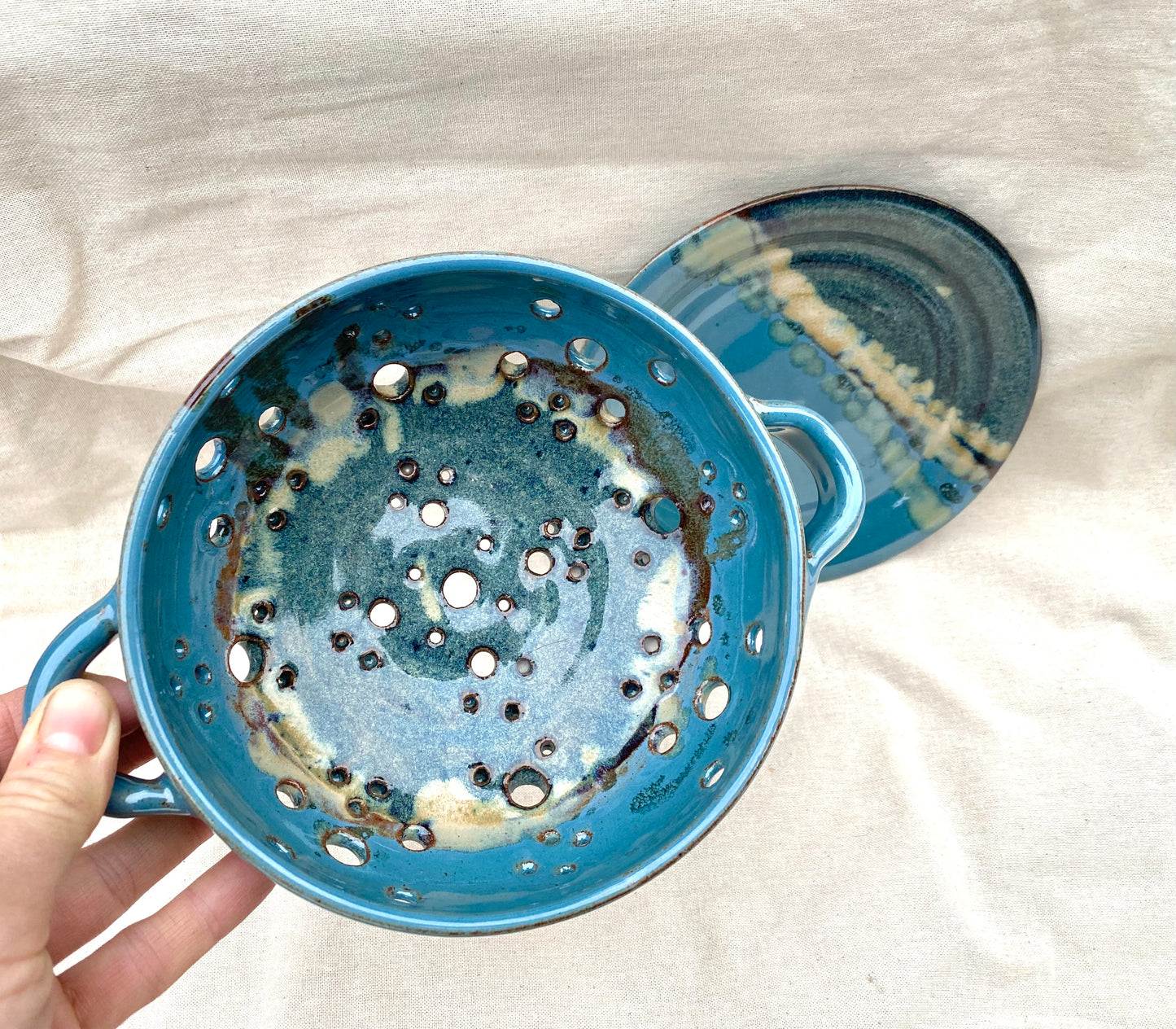 Colander/ Berry Bowl - blue variations