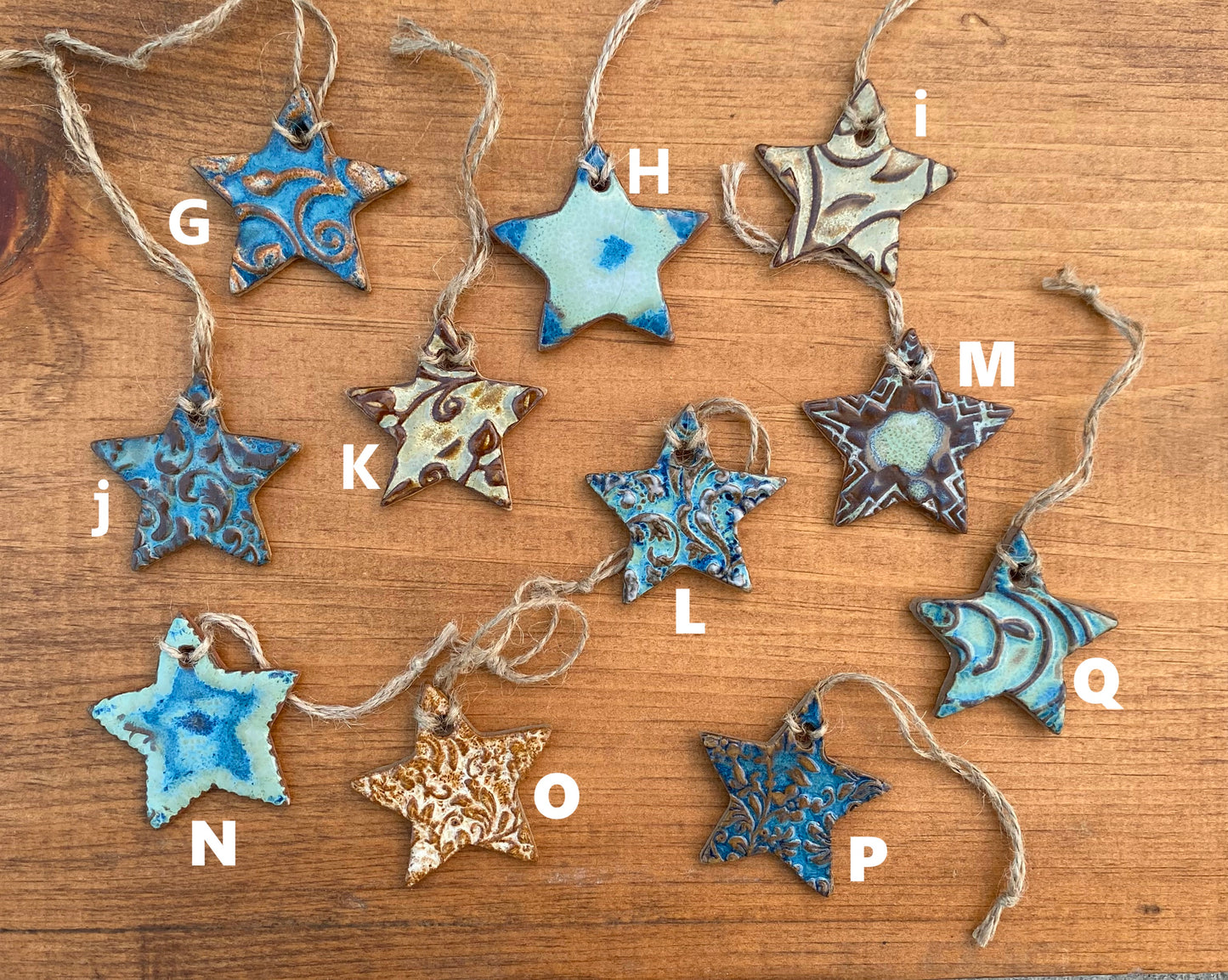 Small Star Ornaments (3 for $40)